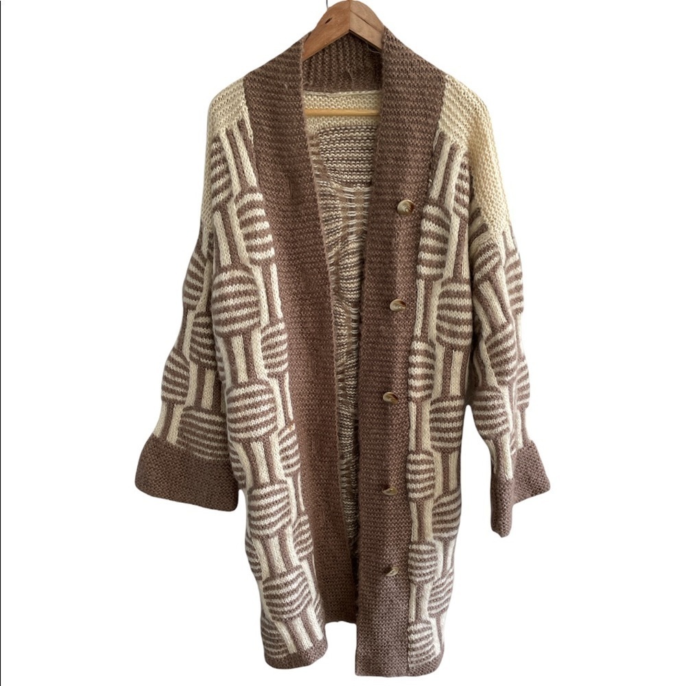 Hand Knit Oversized Sweater Coat